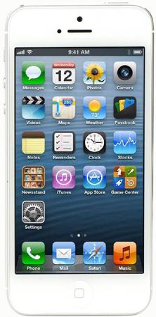 Смартфон Apple iPhone 5 64Gb White & Silver - Ангарск